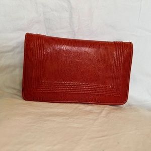 Vintage Jay Herbert Red leather evening bag